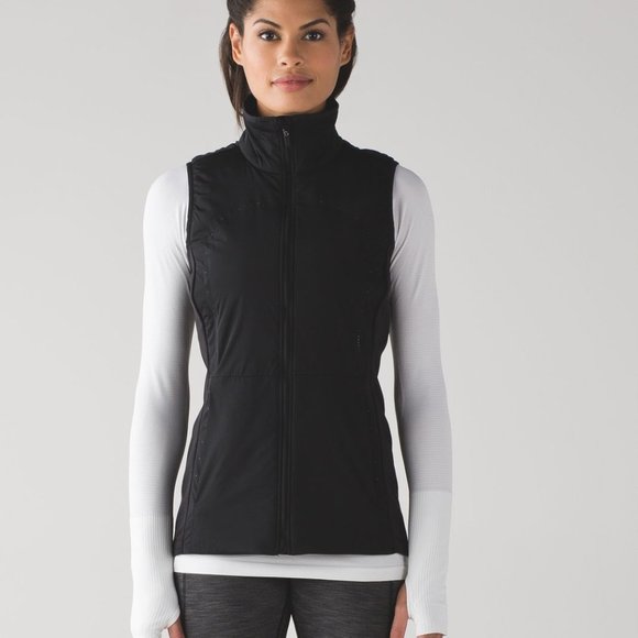 lululemon athletica Jackets & Blazers - Lululemon Run For Cold Vest- Black Primaloft Women's Vest
